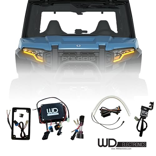WD Electronics Polaris Xpedition Sequential LED Integrated Street Legal Turn Signal Kit, 2024 Model, Easy Install Plug and Play