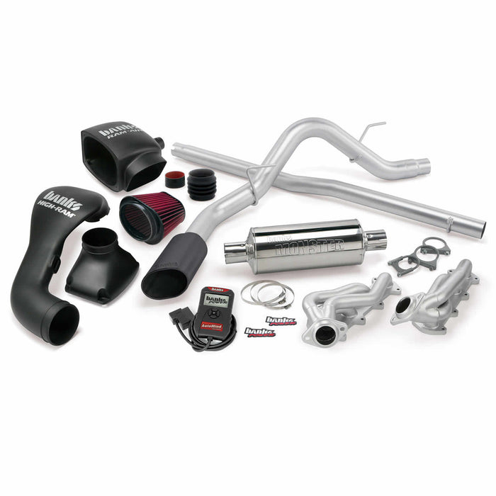 Banks Power 48533-B PowerPack Bundle Complete Power System W/Single Exit Exhaust Black Tip 04-08 Ford 5.4L F-150 SCLB-ECMB Banks Power