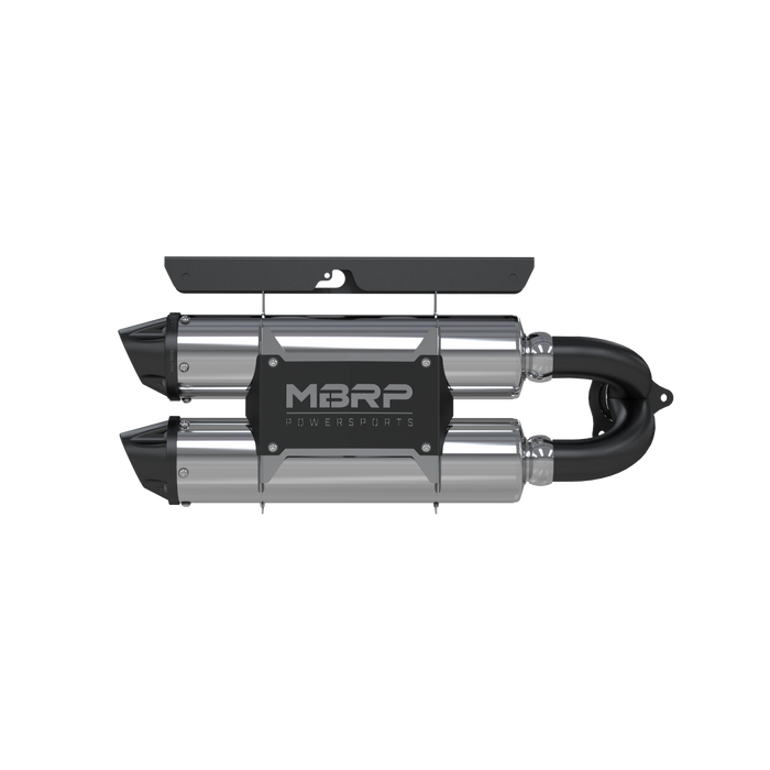 MBRP AT-9518PT Stacked Dual Slip On Exhaust Pipe Performance Series For 16-21 Polaris RZR XP Turbo /Turbo S