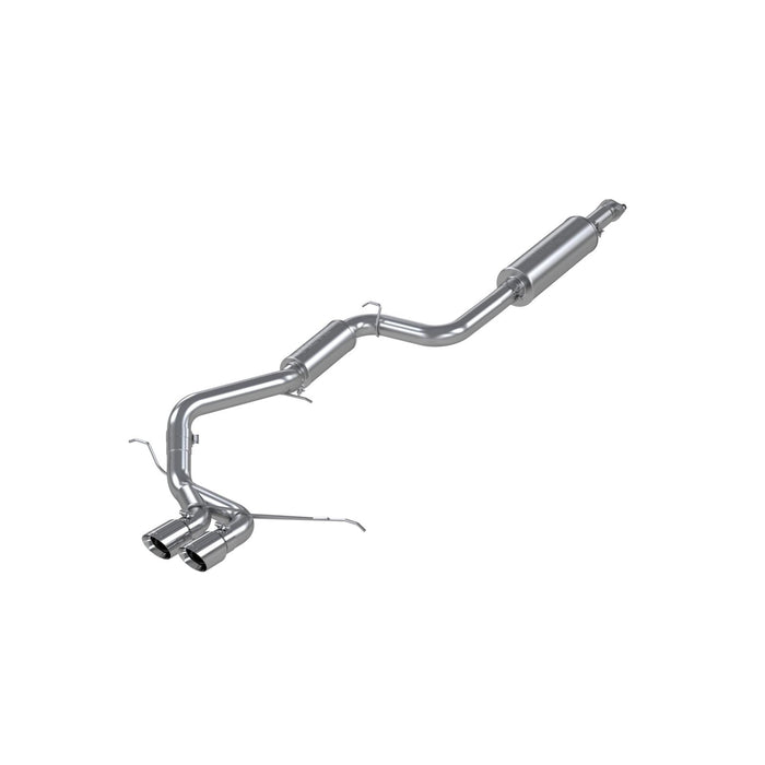 MBRP S4200AL Aluminized Steel 3 Inch Cat Back Exhaust System Dual Center Outlet For 13-18 Ford Focus ST 2.0L EcoBoost