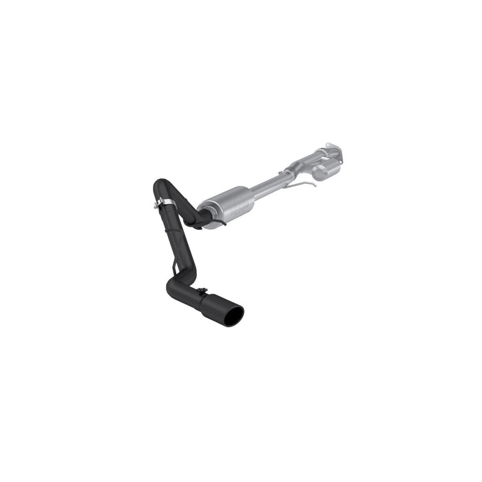 MBRP S5019BLK 2019-Present Silverado/Sierra 1500 2.7L Black-Coated Aluminized Steel 3 Inch Cat-Back Single Side Exit Armor BLK