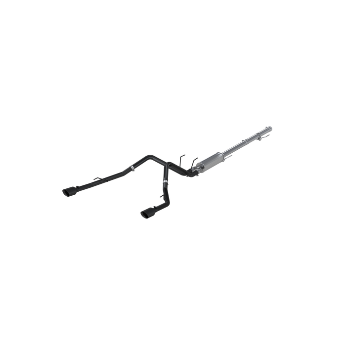 MBRP S5146BLK Cat Back Exhaust System Dual Split Rear Black Coated Through Stock Bumper For 09-18 RAM 1500 5.7L 19-23 RAM 1500 Classic