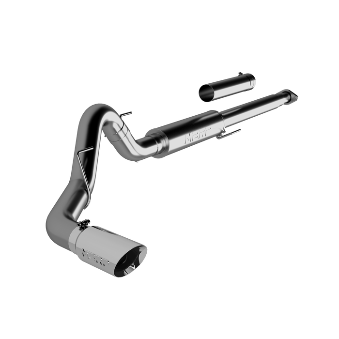 MBRP S5259304 4 Inch Cat Back Exhaust System Single T304 Stainless Steel For 15-20 Ford F-150 2.7L/3.5L EcoBoost Excludes 19 F150 Limited