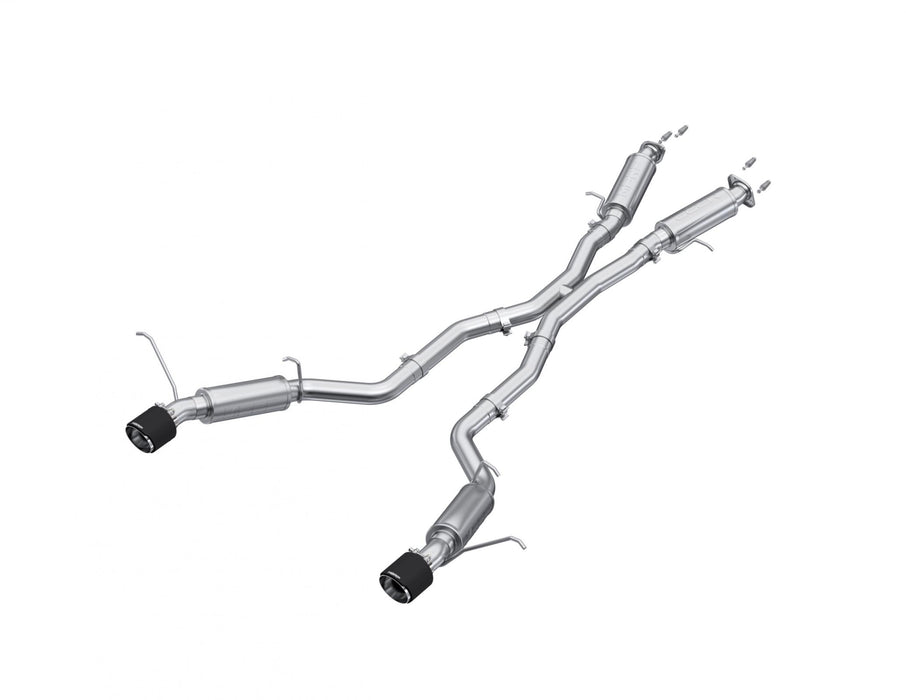 MBRP S55253CF 3 inch Cat-Back Dual Rear Exit with Carbon Fiber Tips 12-21 Jeep T304 Stainless Steel