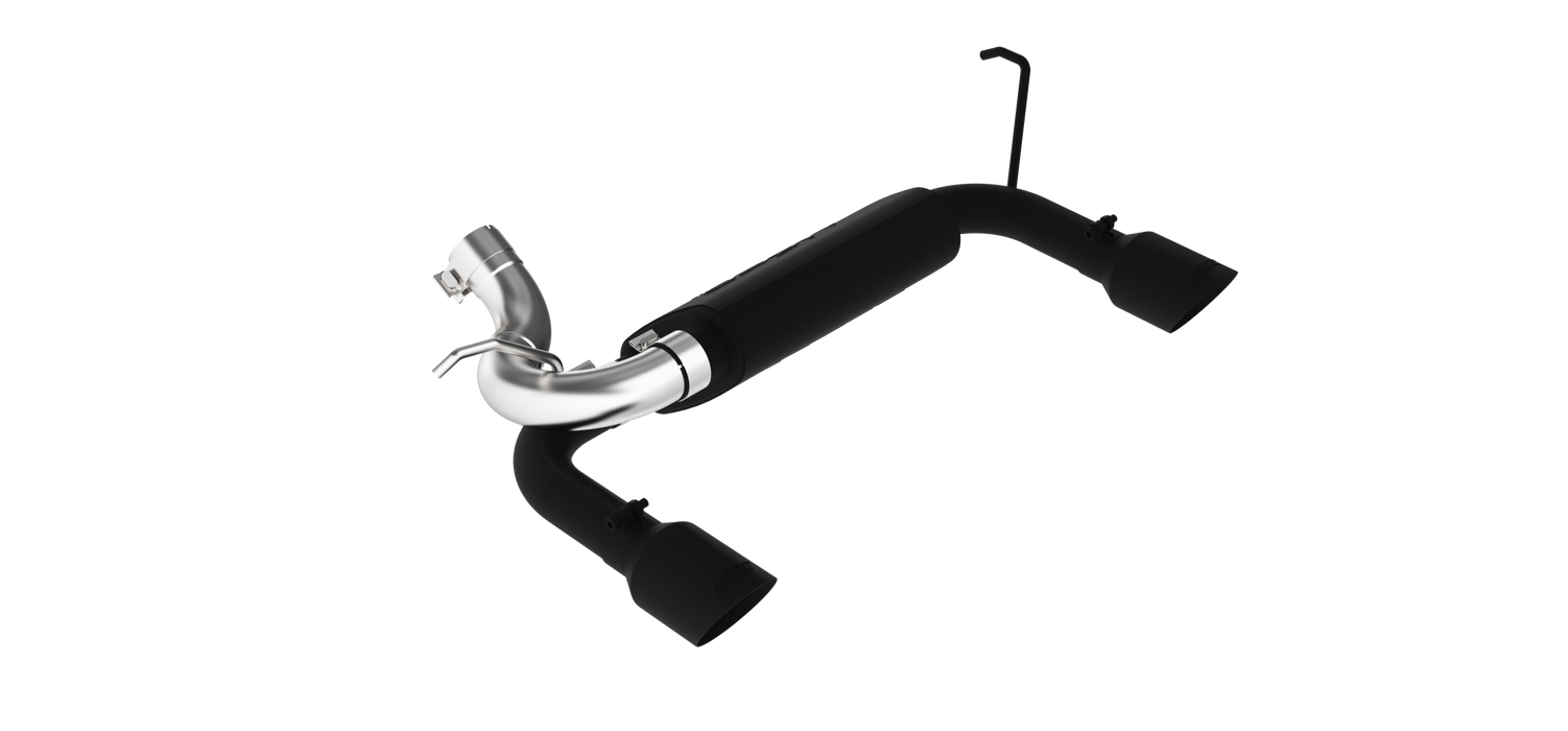 MBRP S5528BLK Axle Back Dual Rear Exit Black For 07-18 Jeep Wrangler/Rubicon JK 3.6L/3.8L V6