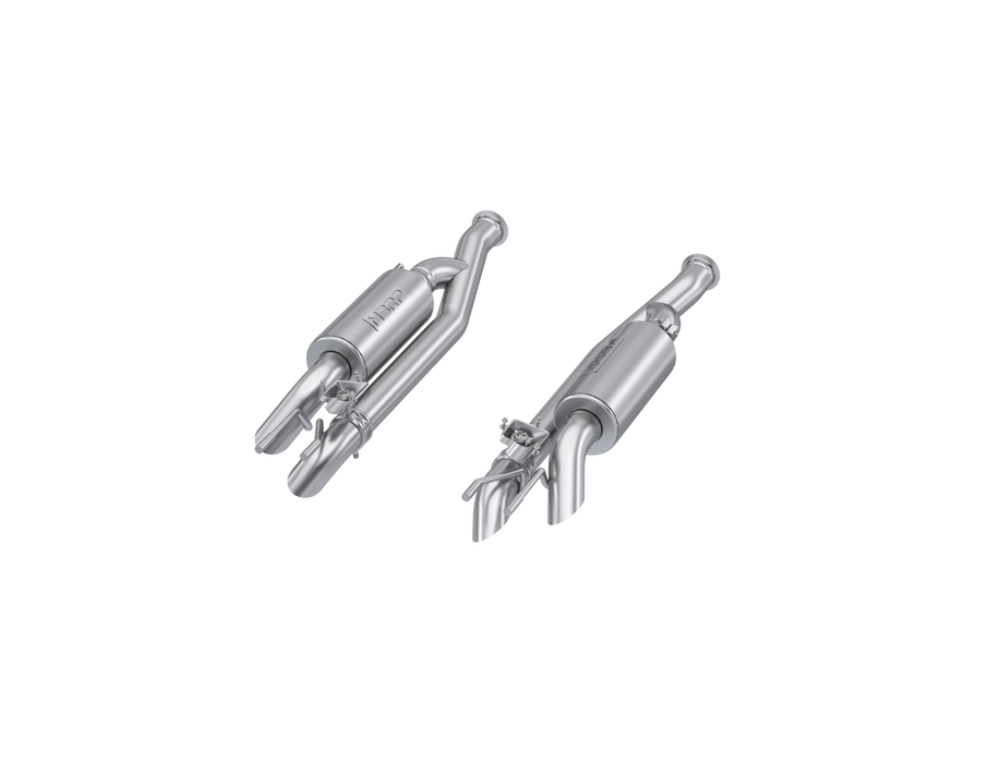MBRP S5601304 2019-2023 Mercedes-Benz G63 4.0TT V8 Armor Pro T304SS 2.5 Inch Pre-Axle Cat-Back, Dual Split Side, Quad Outlet, Active Profile