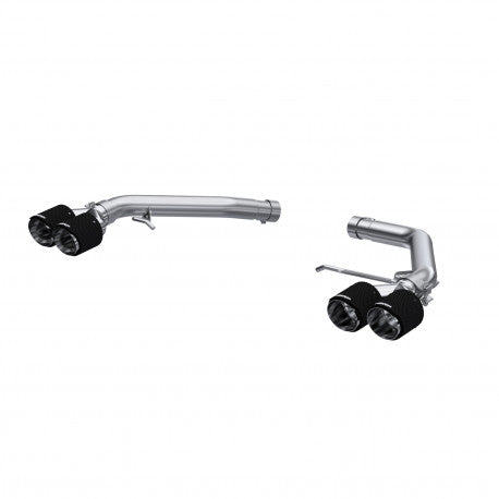 MBRP S56033CF 2014-2017 Audi SQ5 3.0T 2.5 Inch Axle-Back Dual Rear Exit T304 Stainless Steel with Quad Carbon Fiber Tips