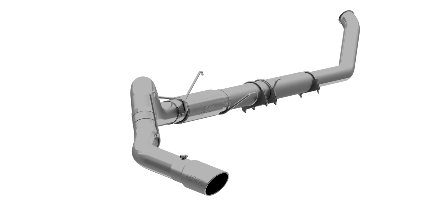 MBRP S61140AL 5 Inch Turbo Back Single Side Exit Aluminized Steel For 03-04 Dodge Ram 2500/3500 Cummins