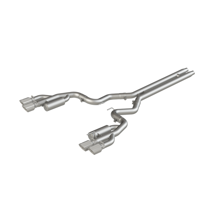 MBRP S7207AL 3 Inch Cat Back Exhaust System For 18-23 Ford Mustang GT 5.0L With Quad 4 Inch Dual Wall Tips Race Version Aluminized Steel