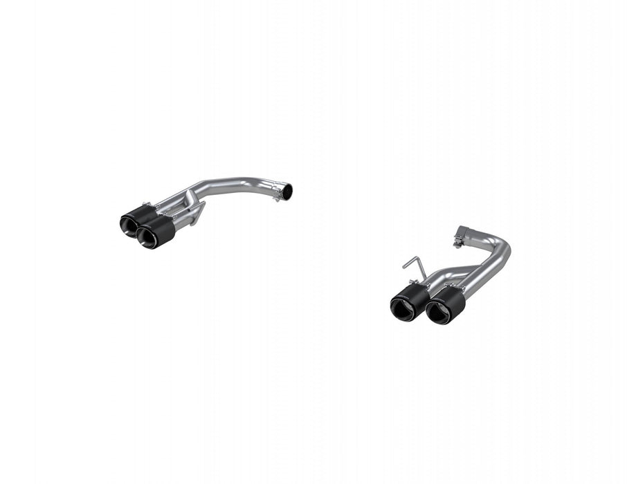 MBRP S72113CF 2018-23 Ford Mustang GT 5.0L T304 Stainless Steel 2.5 Inch Axle-Back with Quad Carbon Fiber Tips