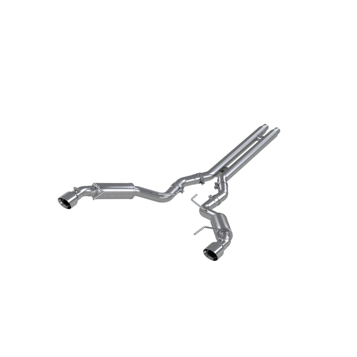 MBRP S7278AL 3 Inch Cat Back Exhaust System Dual Split Rear For 15-17 Ford Mustang GT 5.0 Coupe Only Race Version 4.5 Inch Tips Aluminized Steel