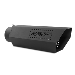 MBRP T5165BLK Universal 5 Inch Hexagon Shaped Black Series No Back Plate Exhaust Tip