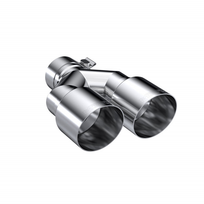 MBRP T5171 T304 Stainless Steel Tip 2.5 Inch ID Dual 3.5 Inch OD Out 9.5 Inch Length Dual Wall