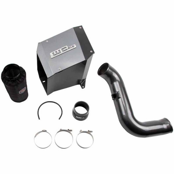 Wehrli Custom Fab WCF100191-GRY 4" Intake Kit W/Air Box - WCFab Grey