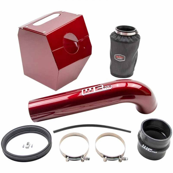 Wehrli Custom Fab WCF100344-BR 4" Intake Kit W/Air Box - Bengal Red