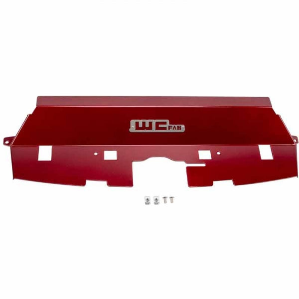Wehrli Custom Fab WCF100546-RED Aluminum Radiator Cover - WCFab Red