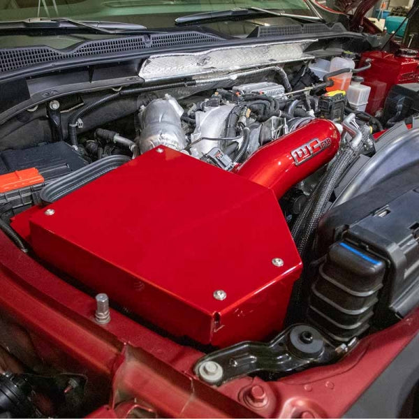 Wehrli Custom Fab WCF100702-CR 4" Intake Kit W/Air Box - Candy Red