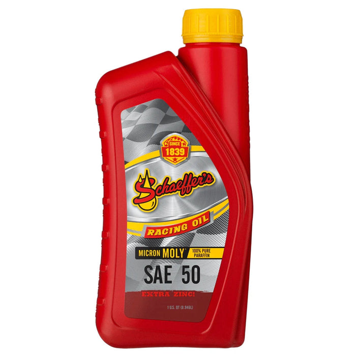 Schaeffer's 011050-012-1 Micron Moly® Racing Oil SAE 50 Oil (Quart)
