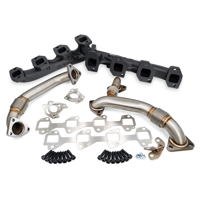 PPE Diesel 116111420 Manifolds and Up-Pipes GM 2004.5-2005 Y Pipe LLY - Black