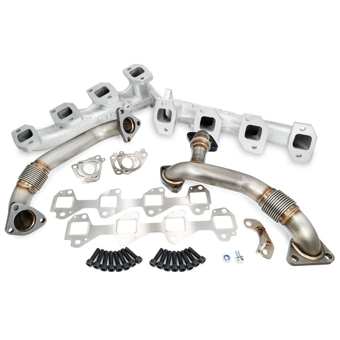 PPE Diesel 116111635 Manifolds and Up-Pipes GM 2006-2007 Y Pipe LLY/LBZ - Silver