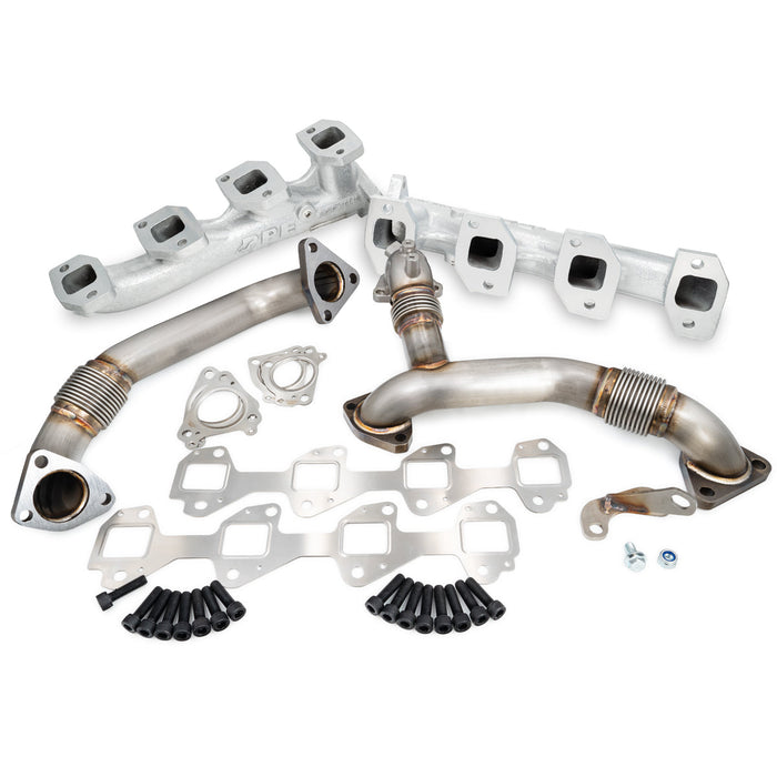 PPE Diesel 116112035 Manifolds and Up-Pipes GM 2011-2016 Y Pipe LML - Silver