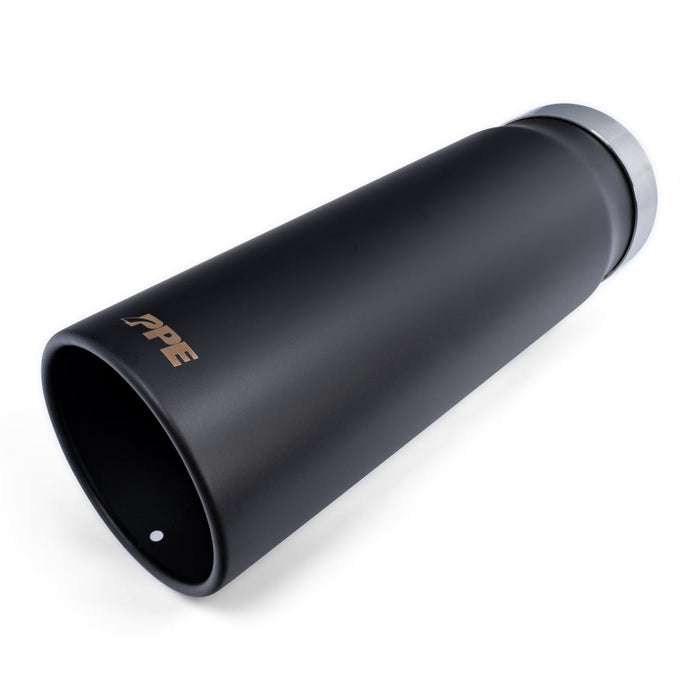PPE Diesel 117021520 2015-2023 GM 6.6L Duramax 304 Stainless Steel Exhaust Tip (Black)