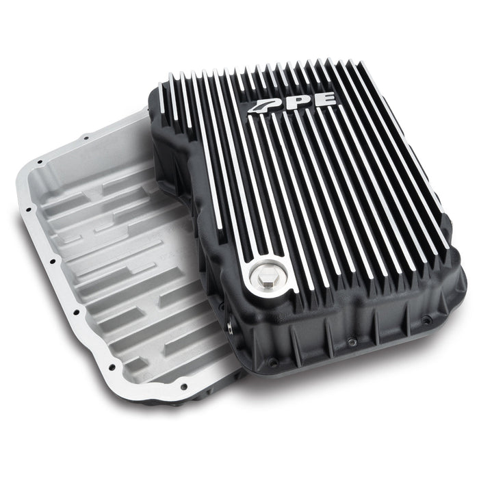 PPE Diesel 228052110 2007-2022 Ram Pickup 2500 w/ 68RFE Transmission Heavy-Duty Cast Aluminum Transmission Pan Brushed