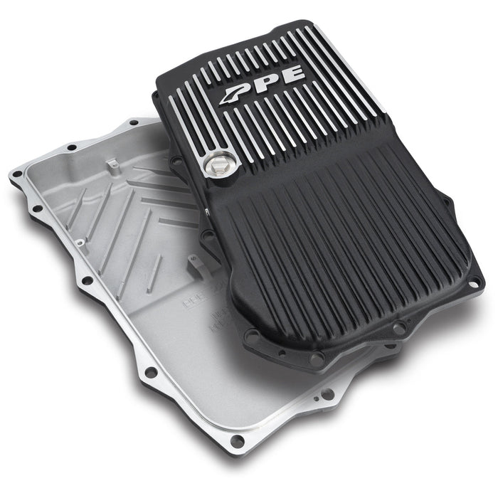 PPE Diesel 228153410 2018-2022 Jeep JL/JT 2.0L/3.0L w/ 850RE Transmission Heavy-Duty Cast Aluminum Transmission Pan Brushed