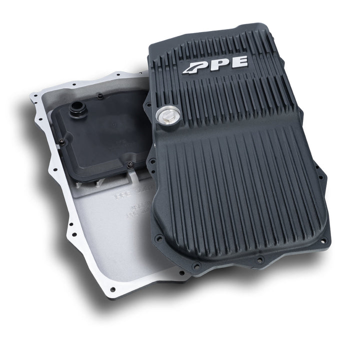 PPE Diesel 228153520 2018-2022 Jeep Wrangler JL/JT w/ 850RE Transmission Heavy-Duty Cast Aluminum Transmission Pan Black