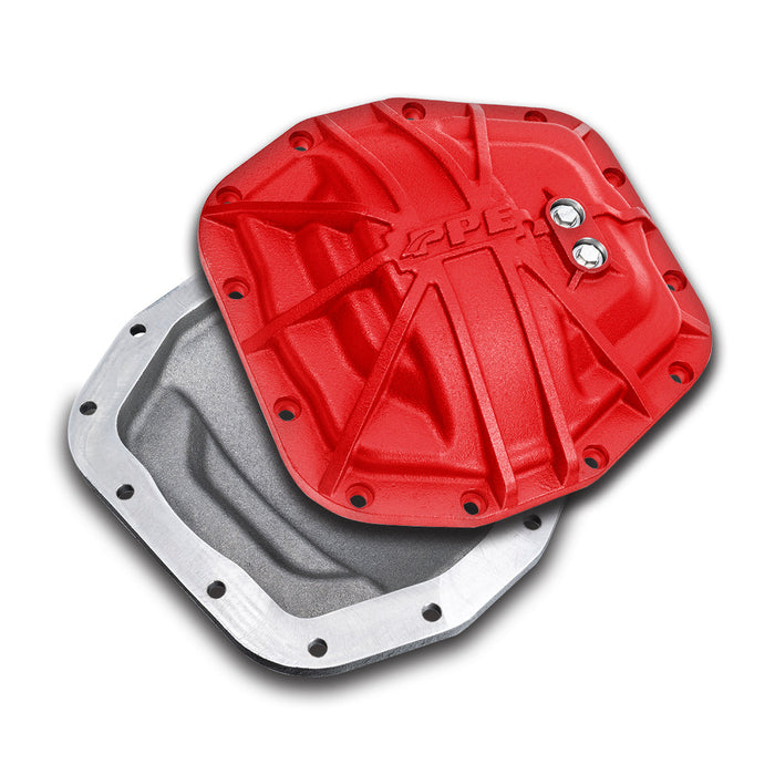 PPE Diesel 238043312 2018-2023 Jeep JL/JT Dana-M210 Heavy-Duty Nodular Iron Front Differential Cover Red