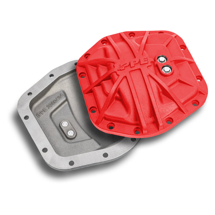 PPE Diesel 238043412 2018-2023 Jeep JL Sport Dana-M186 Heavy-Duty Nodular Iron Front Differential Cover Red