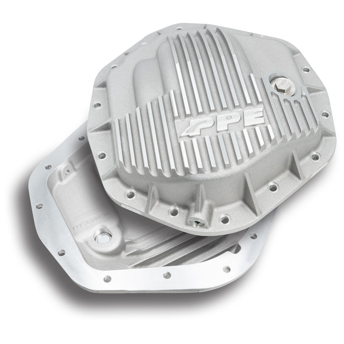 PPE Diesel 238051000 Heavy Duty Cast Aluminum Rear Differential Cover GM/Ram 2500/3500 HD Raw PPE Diesel Silver