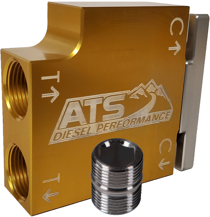 ATS Diesel 310-005-2464 Thermal Bypass Valve Up-Grade Fits 2019+ 6.7L Cummins W/ Billet Filter Coupler