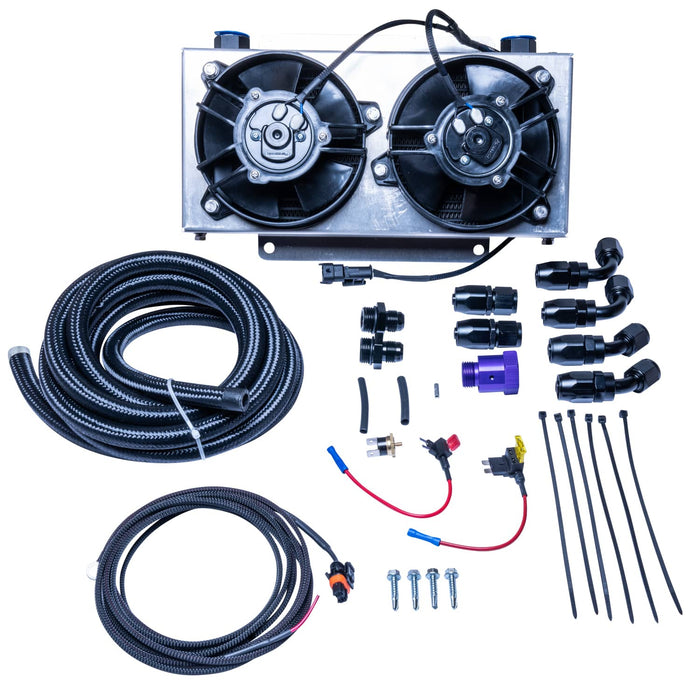 ATS Diesel 310-903-2000 Universal Transmission Cooler Kit, 19 Row w/ Dual Fan 1/2 Inch Lines Diesel Performance