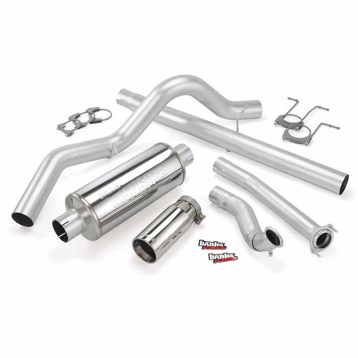 Banks Power 46298 Monster Exhaust System Single Exit Chrome Tip 94-97 Ford 7.3L ECLB Banks Power