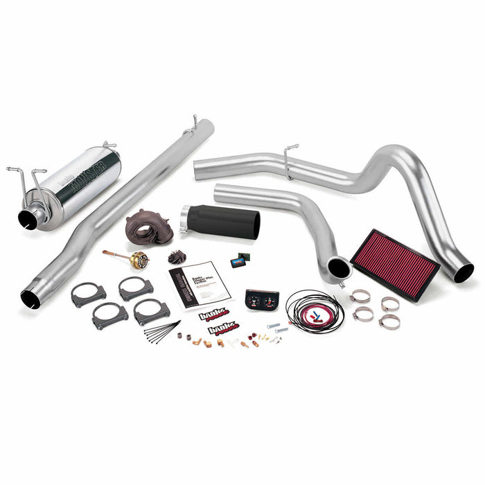 Banks Power 47523-B Stinger Plus Bundle Power System W/Single Exit Exhaust Black Tip 99 Ford 7.3L F250/F350 Manual Transmission Banks Power