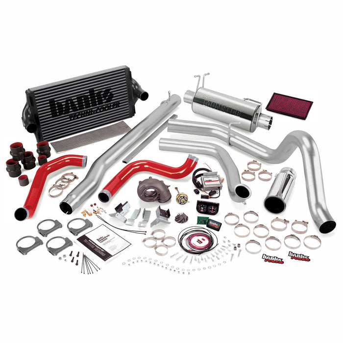 Banks Power 47556-B PowerPack Bundle Complete Power System W/Single Exit Exhaust Black Tip 99.5-03 Ford 7.3L F250/F350 Automatic Transmission Banks Power