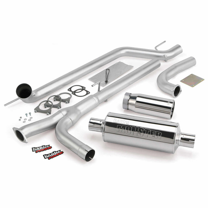 Banks Power 48123 Monster Exhaust System Single Exit Chrome Tip 04-15 Nissan 5.6L Titan All Cab/Beds Banks Power