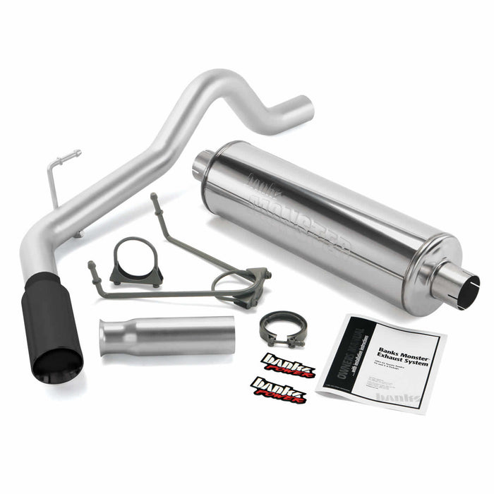 Banks Power 48130-B Monster Exhaust System Single Exit Black Tip 00-06 Toyota 3.4L 4.0L 4.7L Tundra Banks Power