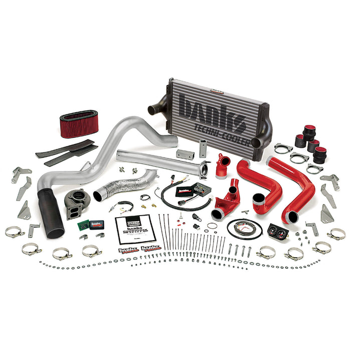 Banks Power 48561-B PowerPack Bundle Complete Power System W/OttoMind Engine Calibration Module Black Tip 95.5-97 Ford 7.3L Automatic Transmission Banks Power