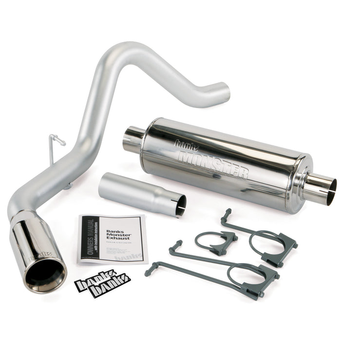 Banks Power 48724 Monster Exhaust System Single Exit Chrome Tip 05-06 Ford 5.4/6.8L S/D Super Duty Truck Banks Power