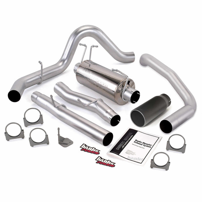 Banks Power 48783-B Monster Exhaust System Single Exit Black Round Tip 03-07 Ford 6.0L SCLB Banks Power