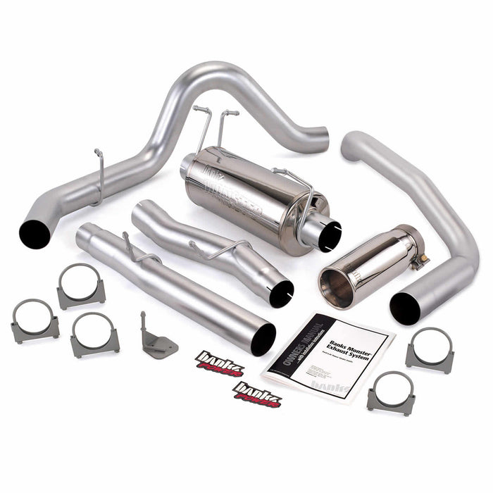 Banks Power 48786 Monster Exhaust System Single Exit Chrome Round Tip 03-07 Ford 6.0L ECLB Banks Power