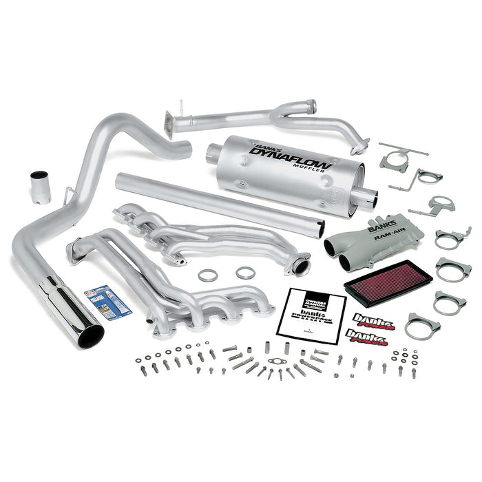 Banks Power 48801 PowerPack Bundle Complete Power System 87-89 Ford 460 C6 Automatic or Manual Transmission Chrome Tip Banks Power