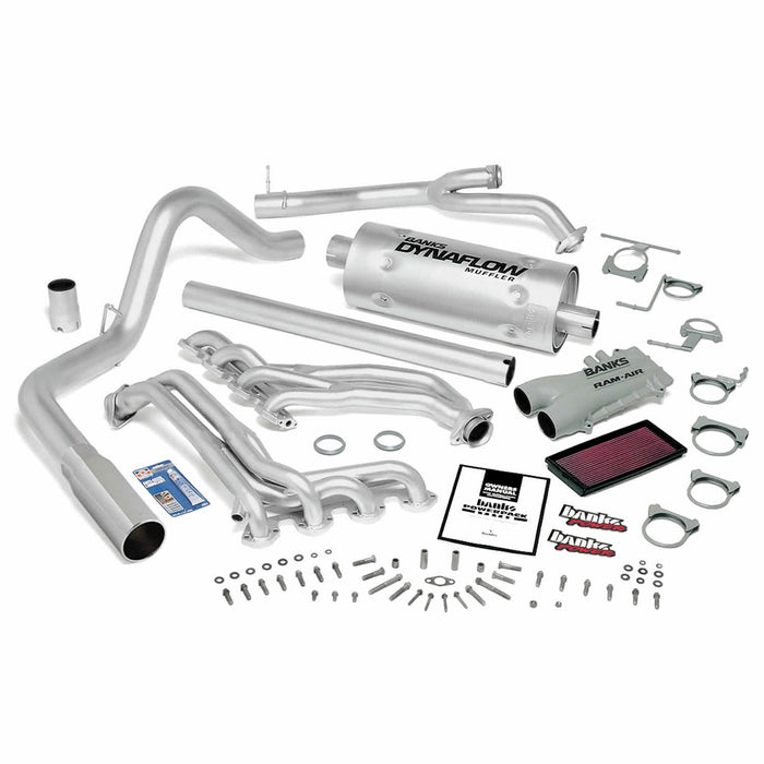 Banks Power 48807 PowerPack Bundle Complete Power System Chrome Tail Pipe 89-93 Ford 460 Automatic Transmission Banks Power