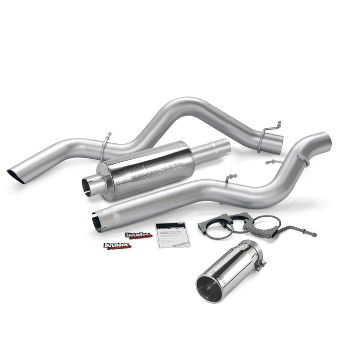 Banks Power 48939 Monster Exhaust System Single Exit Chrome Round Tip 06-07 Chevy 6.6L CCSB Banks Power