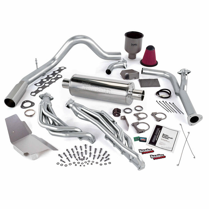 Banks Power 49132 PowerPack Bundle Complete Power System W/Single Exit Exhaust Chrome Tip 99-04 Ford 6.8 Truck EGR Late Catalytic Converter Banks Power