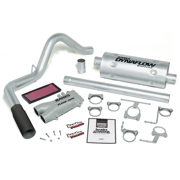 Banks Power 49250-B Stinger Bundle Power System W/Single Exit Exhaust Black Tip 93-97 Ford 460 Standard Cab Automatic Transmission Banks Power