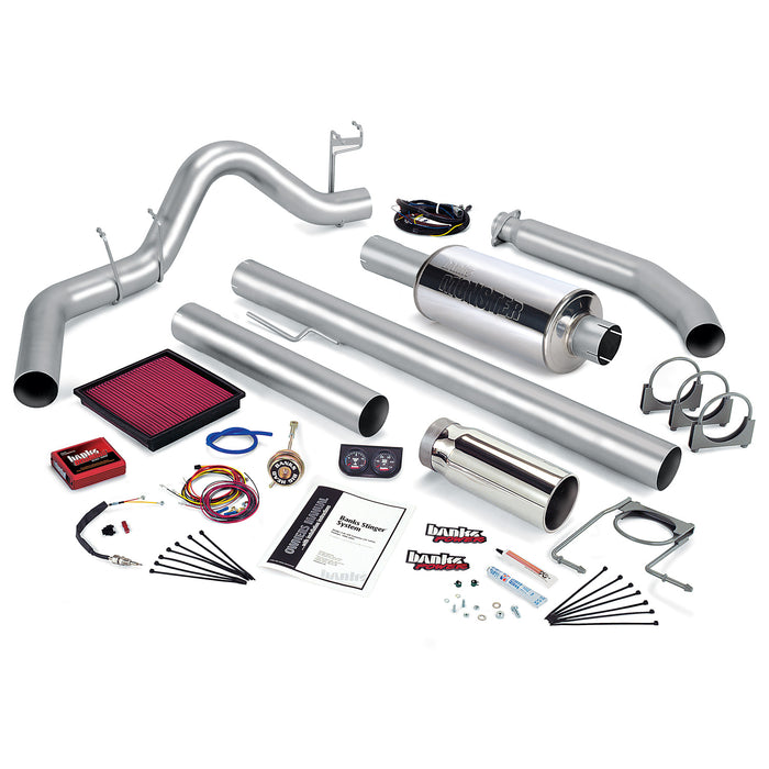 Banks Power 49369 Stinger Bundle Power System W/Single Exit Exhaust Chrome Tip 01 Dodge 5.9L Standard Cab 235hp Banks Power