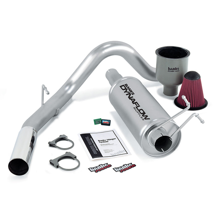 Banks Power 49405 Stinger Bundle Power System W/AutoMind chip Single Exit Exhaust Chrome Tip 99-04 Ford 6.8L Extended/Crew Cab Banks Power